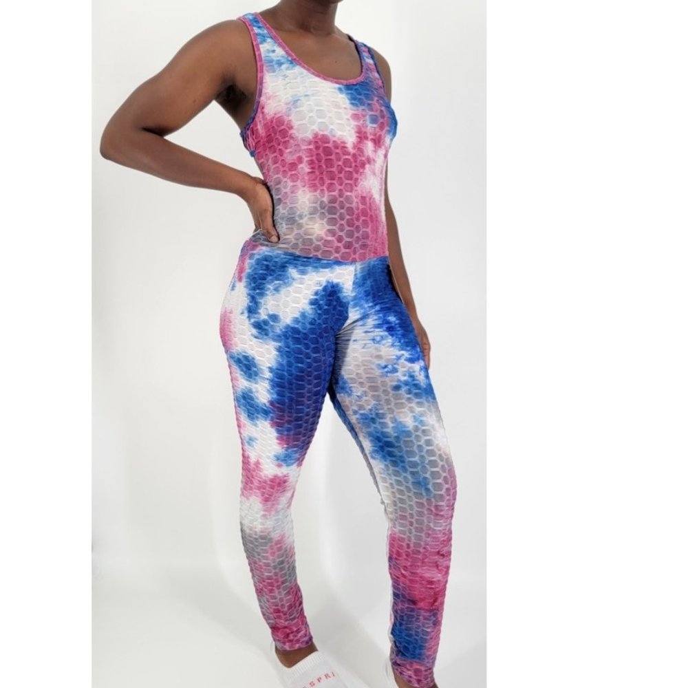 Women's jumpsuit butt lift crisscross back or front and scoop neck One Piece